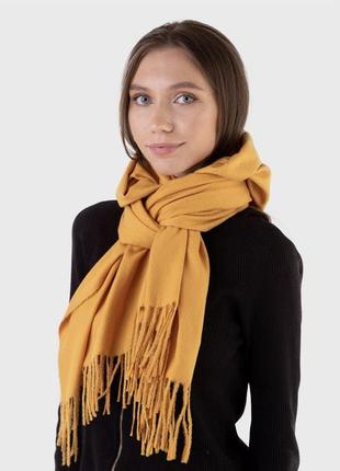 Теплий кашеміровий палантин кашемір женский шарф зимовий шарф хустка недорого палантин однотонний палантин у клітинку2 фото