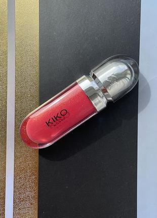Блиск для губ kiko milano 3d hydra lipgloss 11 golden red.