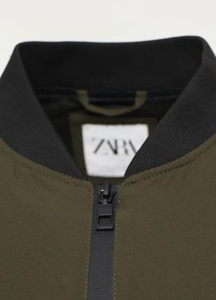 Чоловіча  куртка бомбер zara olive оригінал [  m-l ]3 фото