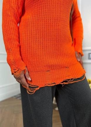 Жіночий яскравий светр,кофта ,женский тёплый свитер,вязаная кофта,вʼязана кофта,яркая кофта6 фото