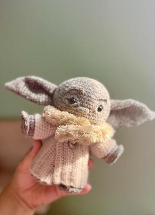 Малюк йода baby yoda star wars мʼяка іграшка ручної роботи