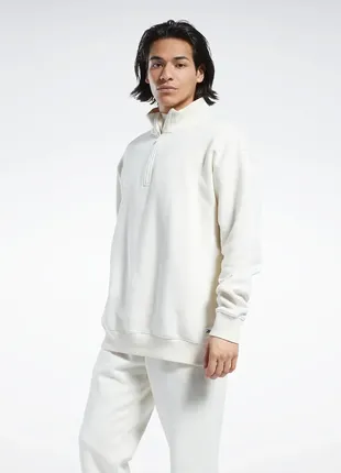 Кофта reebok natural dye quarter zip white