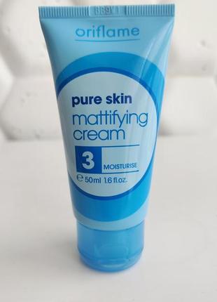 Матирующий крем для лица oriflame pure skin