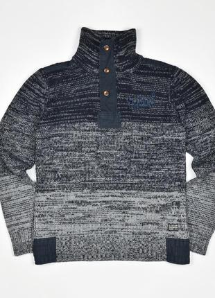 Шерстяной свитер g-star raw размер l-xl // кофта меланж свитшот2 фото