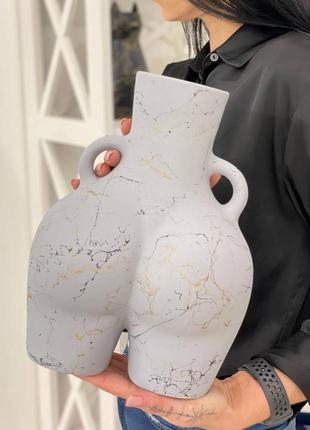 Ваза сідниця 28см кераміка