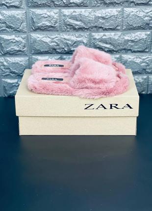 Zara тапочки женские розовые мягкие размеры 35-413 фото