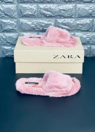 Zara тапочки женские розовые мягкие размеры 35-414 фото