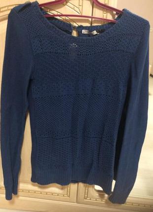 Синяя кофта stradivarius свитер3 фото