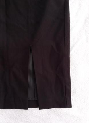Классическая юбка, юбка с разрезом3 фото