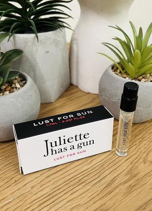 Оригінал пробник парфум парфумована вода juliette has a gun lust for sun оригинал парфюм парфюмированая1 фото