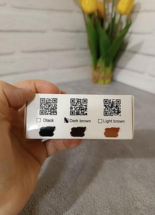 Штамп- пудра для бровей jaysuing eyebrow shaping hairline powder тон dark brown