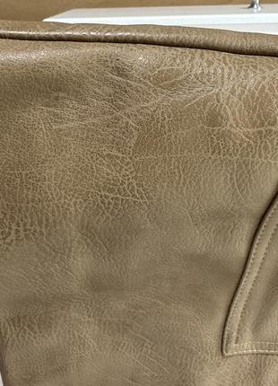 Кожаная короткая юбка на молнии с карманами stradivarius9 фото