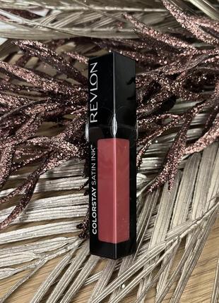 Оригінал revlon colorstay satin ink liquid lipstick помада для губ 005 silky sienna оригинал помада1 фото