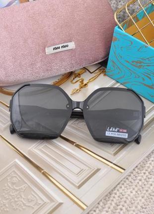 Красивые женские солнцезащитные очки leke polarized черные