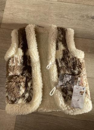 Дитяча жилетка вовна овчина жилетка