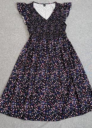 Shein платье макси maxi длинное цветочный принт в цветочки xxl7 фото