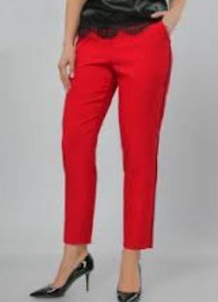 Красные брюки бриджи брюки zara