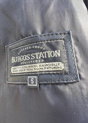 Шкіряний піджак burgos station p. s6 фото
