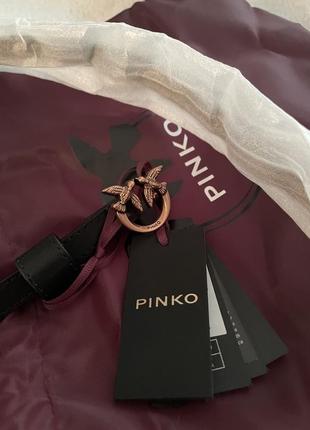 Черный кожаный пояс pinko новый оригинал, на талию и бедра1 фото