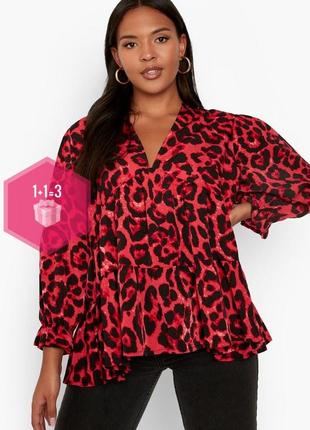 1+1=3🎁 блуза в леопардовый принт boohoo 181 фото