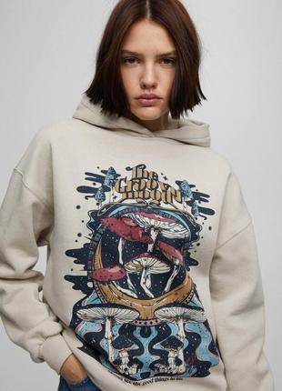 Яскраве оверсайз худі на флісі pull&bear