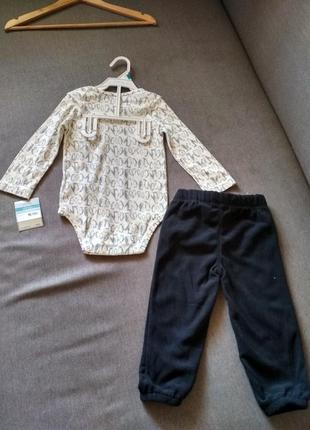 Комплект пижама carter's (картерс) сша – бодик и штаны, мальчику на 1,5-2 года 24м10 фото