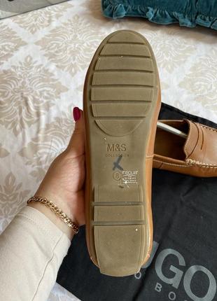 Мужские кожаные мокасины туфли m&amp;s dutti hilfiger7 фото