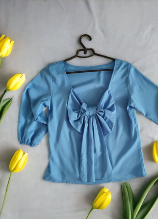 Блуза с бантом на спине 42-44