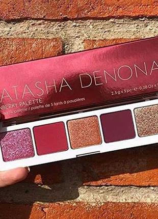 Natasha denona cranberry eyeshadow palette make up2 фото