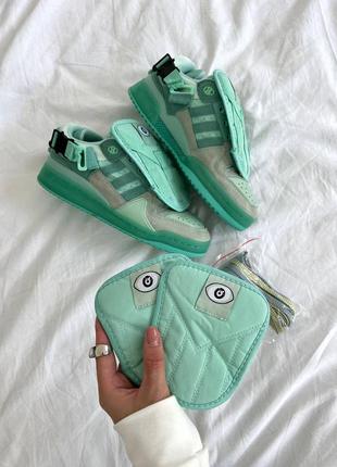 Жіночі кросівки adidas forum x bad banny green