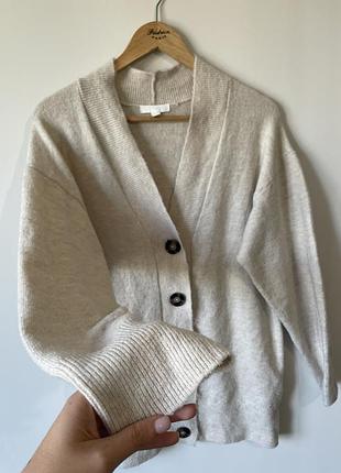 Светло-бежевой кардиган от hm4 фото