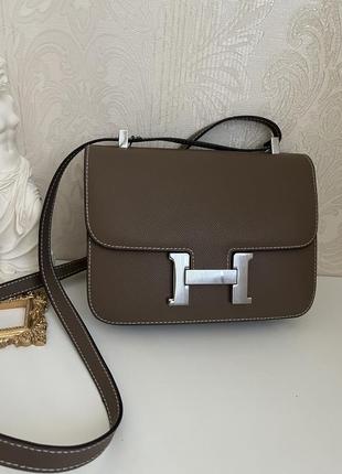 Женская сумка  кросс-боди в стиле hermès constance1 фото