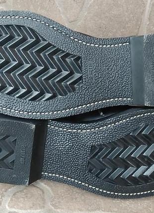 Новые винтажные американские мужские ботинки черные кожаные берцы3 фото