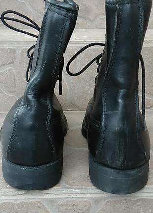 Нові вінтажні американські чоловічі черевики чорні шкіряні берці5 фото
