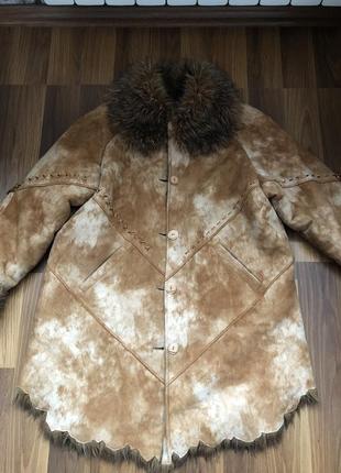 Теплая дубленка retto размер l-xl