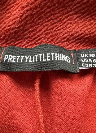 Женские красные шорты prettylittlething3 фото