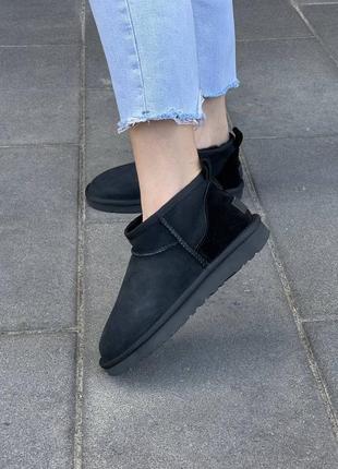 Сапоги женские ugg ultra mini black