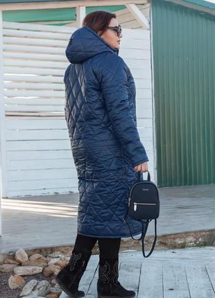 Женское зимнее пальто большого размера 50-52 54-56 58-603 фото