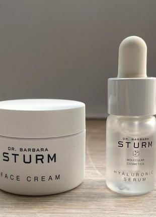 Набір dr.barabara sturm сироватка hyaluronic serum 3мл, крем face cream 3.5 мл