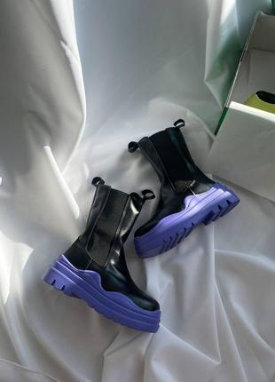 Люксові черевикі purple2 фото