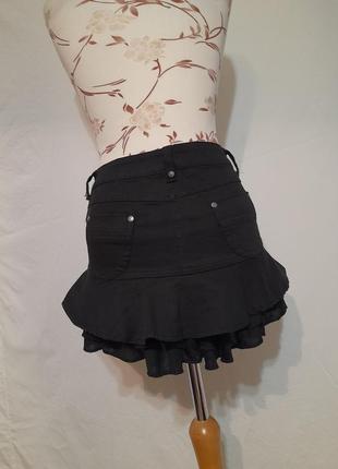 Мини юбка в готическом стиле панк лолита аниме7 фото