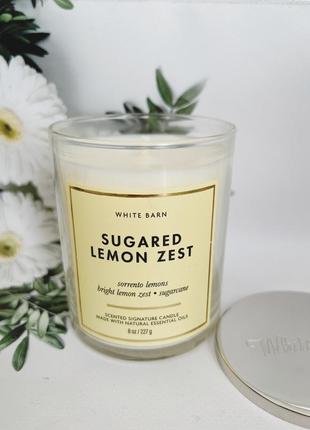 Свічка sugared lemon zest  від bath and body works1 фото