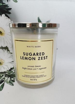 Свеча sugared lemon zest от bath and body works2 фото