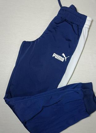 Брюки puma. синие спортивные штаны puma. спортивные брюки puma