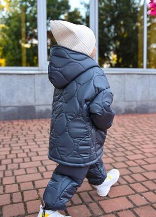 Зимний детский костюм, куртка и штаны, 98-134р.9 фото