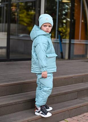 Дитячій зимовий костюм, куртка та штани, 98-134р.6 фото