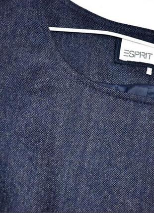 Esprit 60% шерсть,теплый сарафан темно синего цвета,стан нового3 фото
