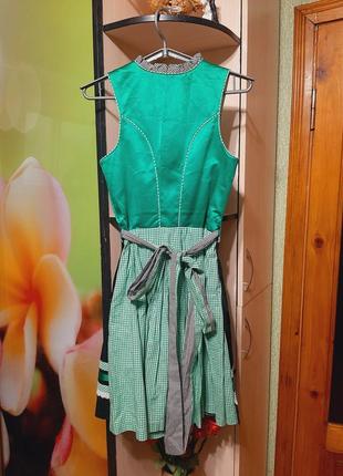 Винтажное баварское платье дырнь октоберфест с фартуком2 фото