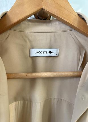 Рубашка lacoste женская бежевая5 фото
