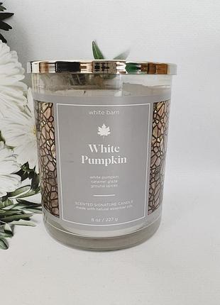 Свічка white pumpkin від bath and body works1 фото